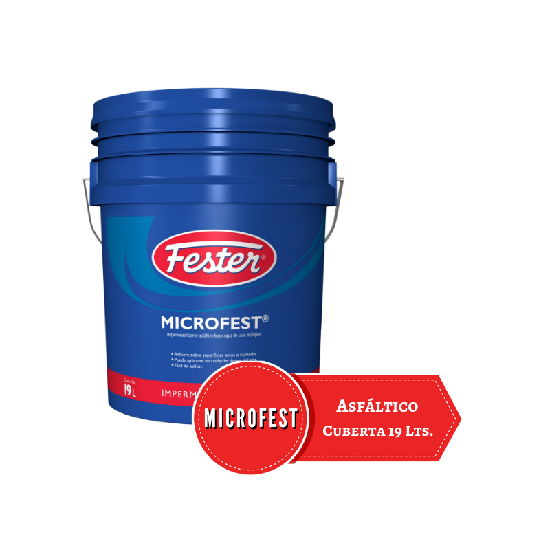 Cubeta azul 19 lt de Impermeabilizante Fester Microfest